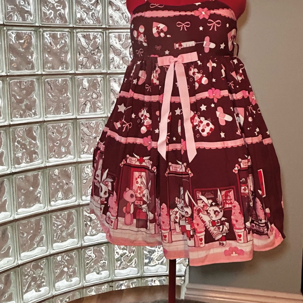 Dark Red Nurse Rabbit OP by Diamond Honey